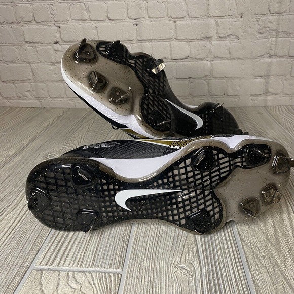 Nike Force Zoom Trout 7 Pro Baseball Cleats Men’s 13 Black Gold CQ7224-012 New - Picture 8 of 8